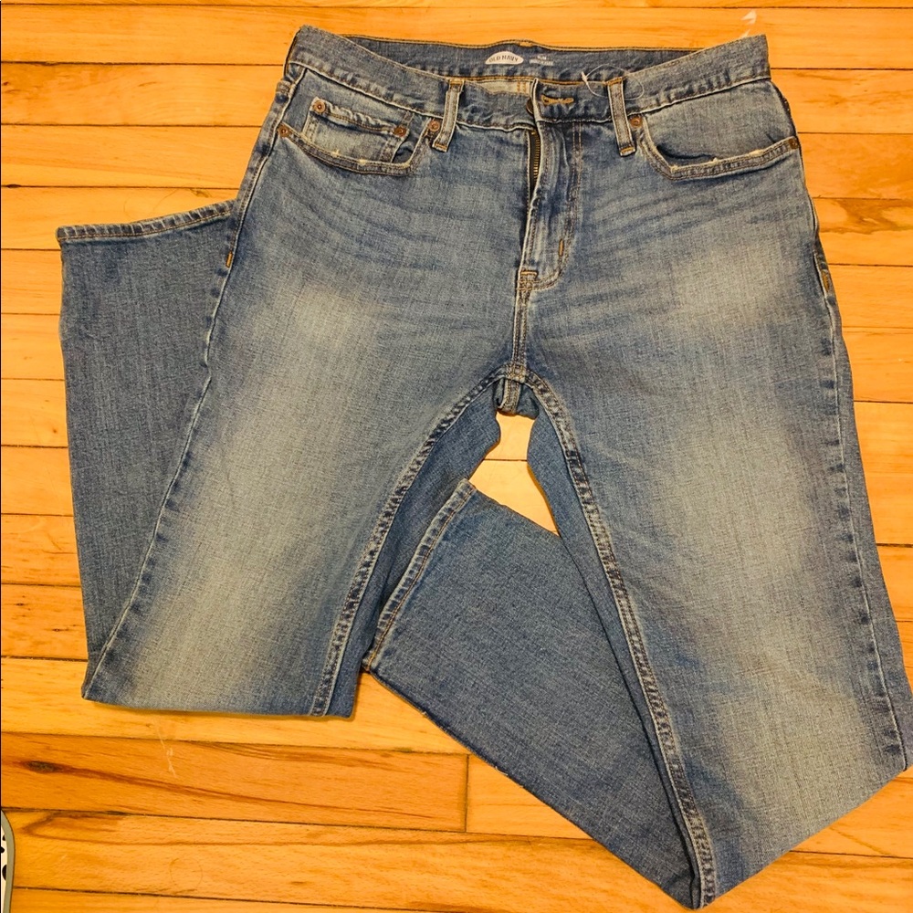 Old Navy Men's Light Wash 32x32 Slim Fit Jeans